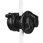 Screw-on rod insulator black ø4-10mm (20)