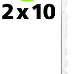 Duopack Vario Post (2x10) White 1.00m