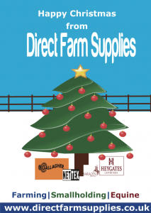 Christmas greeting from direct farm supplies