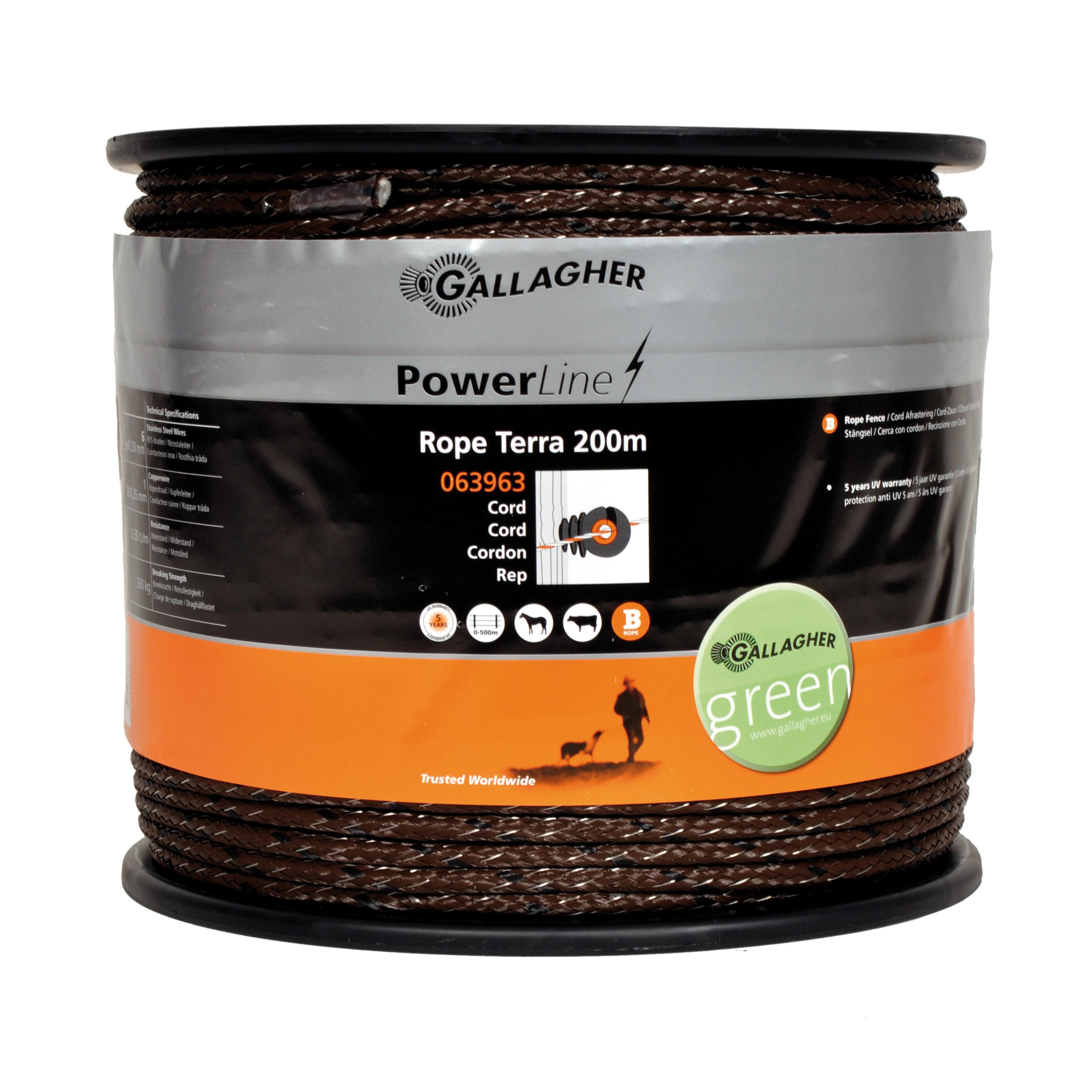 Gallagher powerline rope terra 200m
