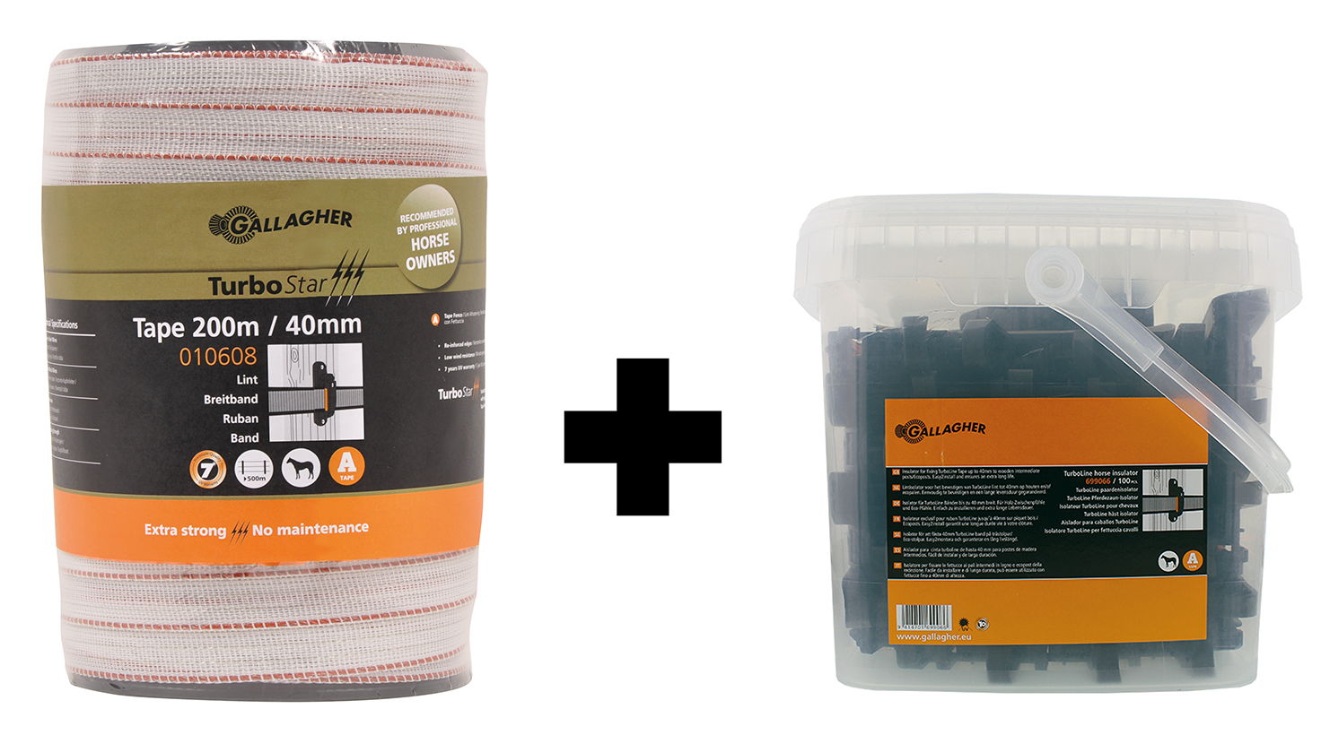 Gallagher turbostar tape c/w insulators